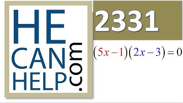 2331 {HECANHELP.COM USA & GEORGE MATHEW} Solve for x Two Solutions