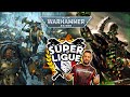 Super ligue 40k  ncron canoptek vs space marine space wolvesgladius