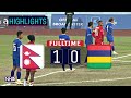 HIGHLIGHTS: Nepal 1-0 Mauritious | International Friendly Series 2022 | 2nd Match