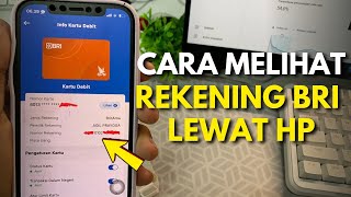 Cara Melihat NOMOR Rekening BRI Lewat HP | Cek Rekening BRI Sendiri di HP