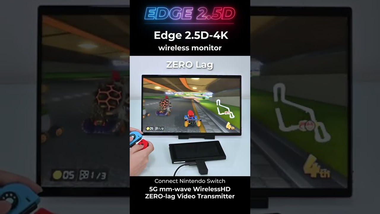 Edge2.5D - 4K wirelessHD DeX/PC/Mac/NS next-gen portable monitor 