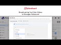myViewBoard: Broadcasting YouTube Videos in Manager Advanced