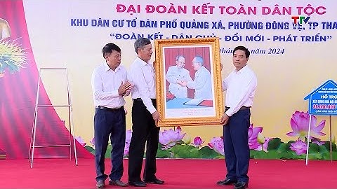 Bí thư Tỉnh ủy Nguyễn Doãn Anh dự ngày hội đại đoàn kết toàn dân tộc tại khu dân cư phố Quảng Xá