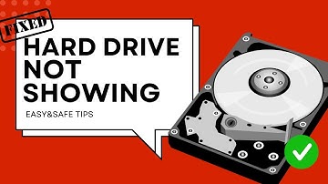 How to Fix Hard Drive Not Showing/Detected/Recognized [Easy Methods]