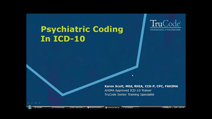 ICD-10 Coding Tips for the Psychiatric Patient Population