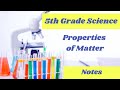 Properties of Matter Quiz