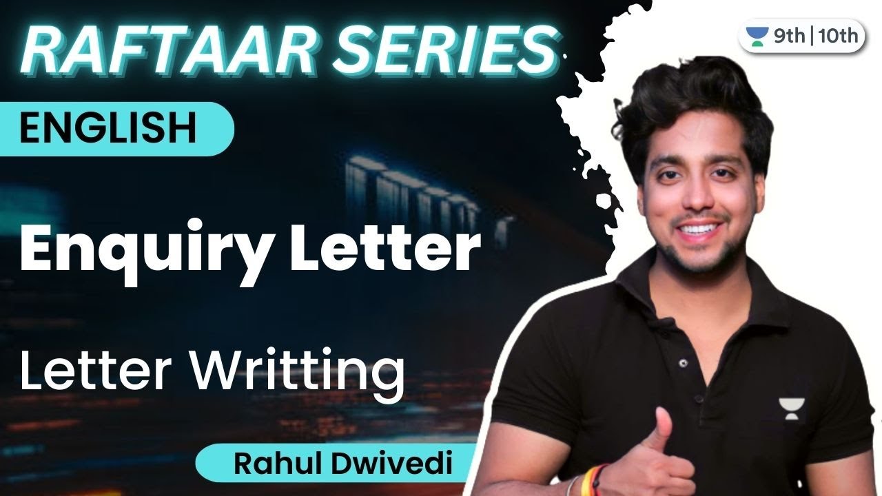 Enquiry Letter Class 10th Letter Writting Raftaar Series Rahul 