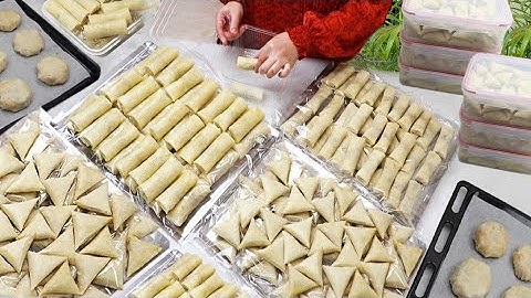 مملحات رمضان 2023 حشوات جديدة بالخضار ،بالدجاج،بالكفتة،بالحوت كلشي مجموع هنا طريقة التجميد الصحيحة