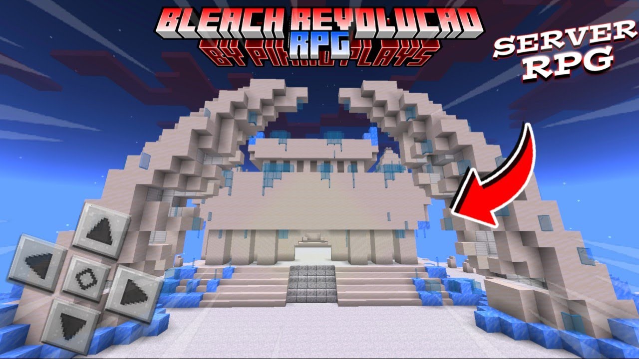 Bankai Fullbringer no melhor servidor de Bleach para Minecraft PE 1.20.15  [Bleach RV RPG] #bleach 