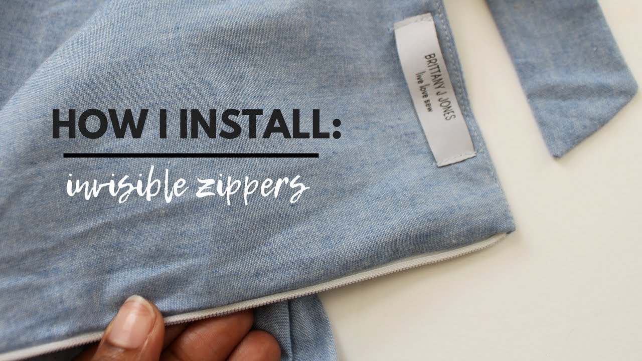 How to put in an invisible zipper using Wonder tape for sewing