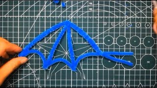 Craft pipe cleaner Dragon Making Example Tutorial -PART 04 - Dragon's wing making