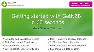 Getting started with GetNZB in 60 seconds.  GetNZB - Free Usenet Downloader