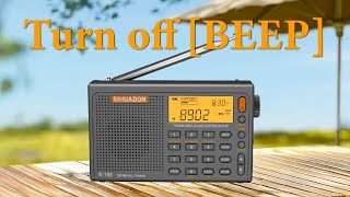 SIHUADON R-108  How to turn off the button [BEEP] sound?