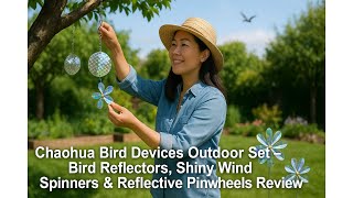 🕊️ Chaohua Bird Devices Outdoor Set, Bird Reflectors Shiny Spinners, Reflective Pinwheels Review 🌬️
