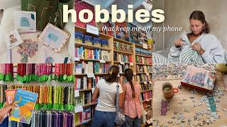 trying new hobbies *no more mindless scrolling!!