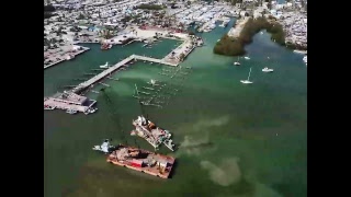 Hurricane Irma Boat Salvage  Live Drone View  Marathon, FL | Boot Key Harbor