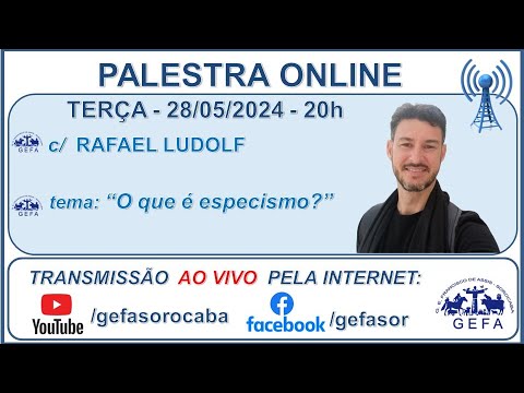 Assista: Palestra Online - c/ RAFAEL LUDOLF (28/05/2024)