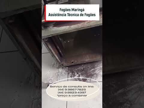 Fundo do forno do fogão Itajobi - Manutenção - Reparo - Fogões Maringá #conserto #gás #cozinha