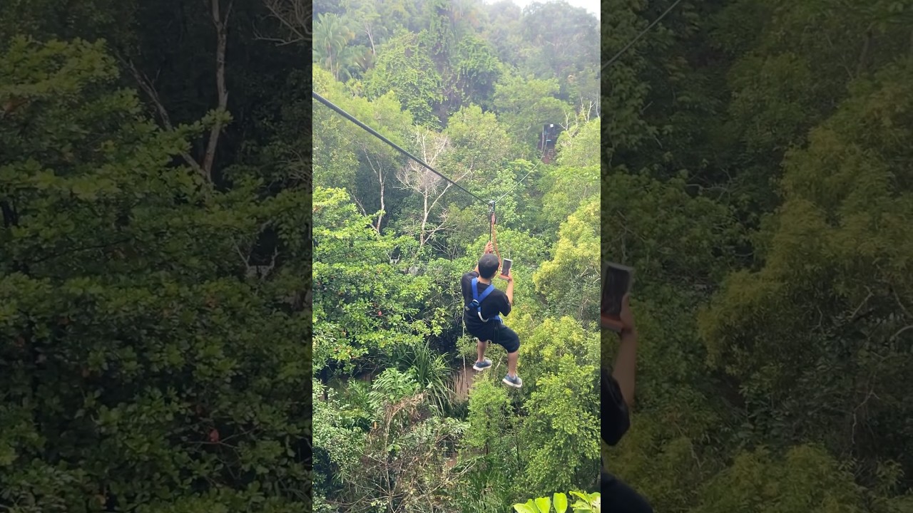 ESCAPE PENANG Zipline😍 #zipline #penang - YouTube