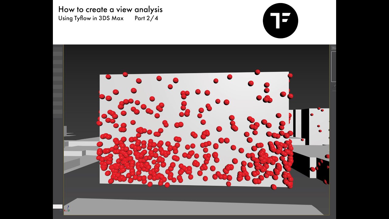 How to create a view analysis using Tyflow in 3DS Max (2/4) - YouTube