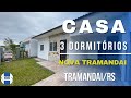 ❗VENDIDO❗R$350.000,00 - EXCELENTE CASA NOVA DE 3 DORMITÓRIOS A VENDA EM TRAMANDAÍ/RS