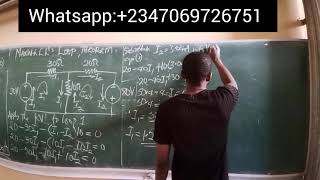 Sample Problem 1 on Maxwell's Loop Method of Electrical Circuit Analysis||KVL~Electrical Technology