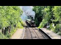 GWR Castle Class Steam Locomotive at speed on the mainline - The Shakespeare Express