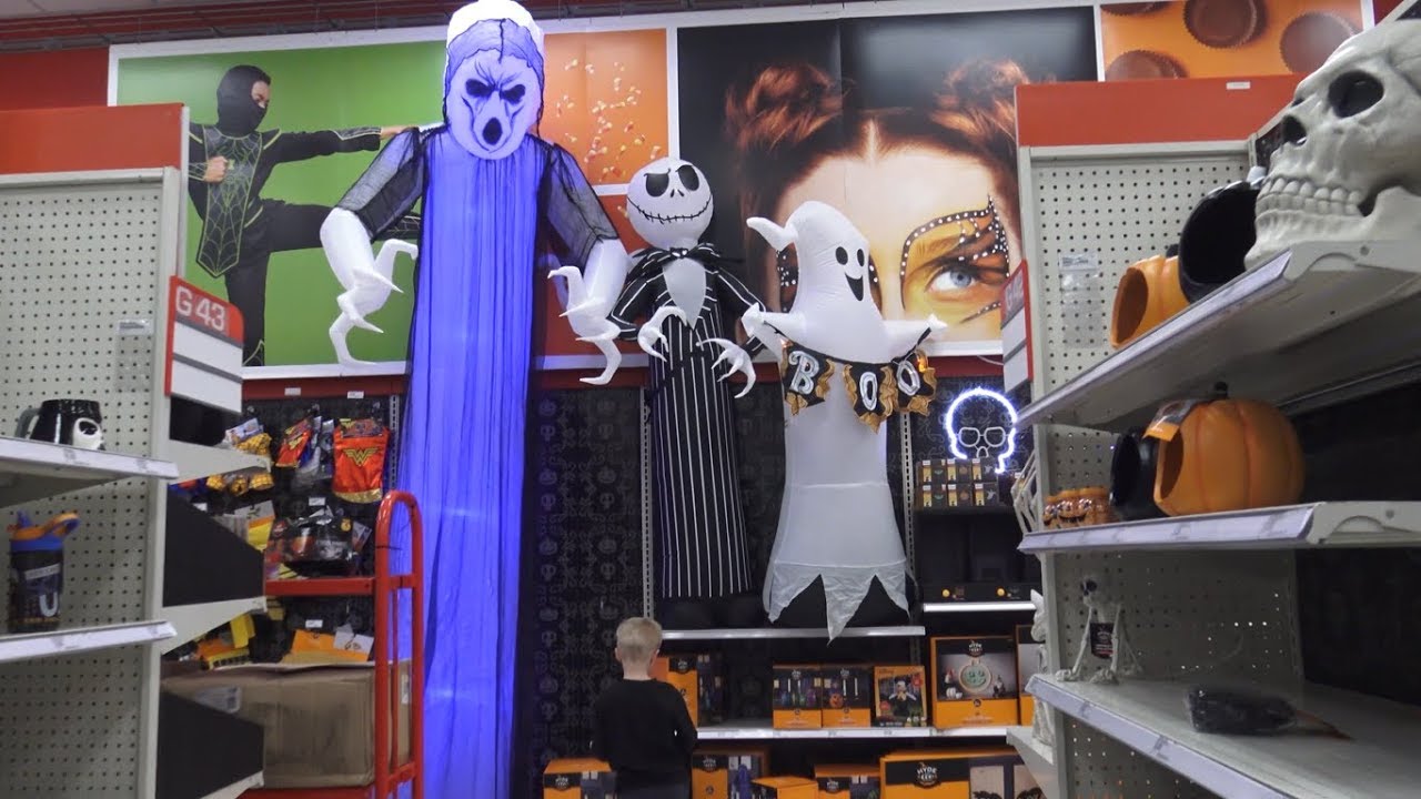 Checking out Halloween Inflatables and Decorations at Target! Family