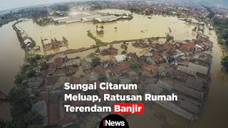 Akibat Sungai Citarum Meluap, Ratusan Rumah Warga Bandung Terendam Banjir