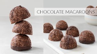 The Easiest CHOCOLATE COCONUT MACAROONS