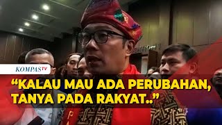 Ridwan Kamil Tanggapi Ide Jabatan Gubernur Dihapus: Tanya ke Rakyat