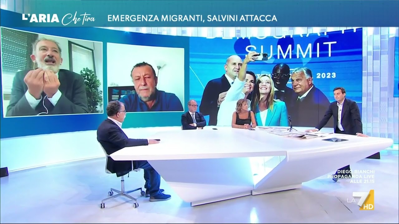 Emergenza migranti, scontro tra Pietro Senaldi e Sandro Ruotolo: 