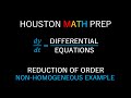 Reduction of Order in Non-Homogeneous Equations