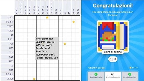 Nonogram.com Soluzioni Livello Difficile - Hard Puzzle Level Solution - Daily Puzzle - Madip1990
