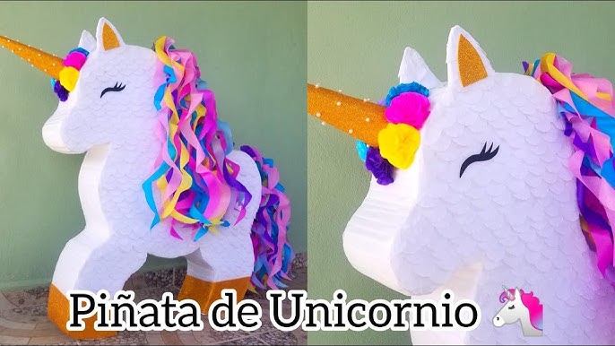 Piñata numero uno temática unicornio…Piñata number one unicorn theme