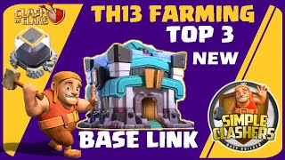 Top 3 Best Th13 Farming Base Link :: New Townhall 13 farming base with link 2020 #clashofclans