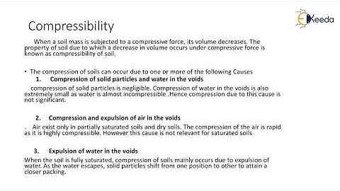 Compressibility and Settlement to Consolidation of Soils - Introduction to Consolidation of Soils
