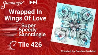 Wrapped In Wings Of Love - Super Speedy Sanntangle Tile 426