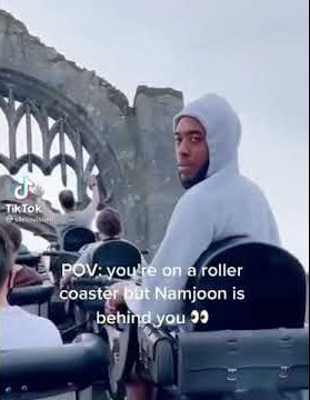 pov you’re on a roller coaster but namjoon behind you