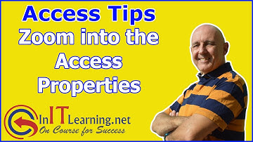 How to zoom into Access database properties and change the size and colour using the Access Zoom Box