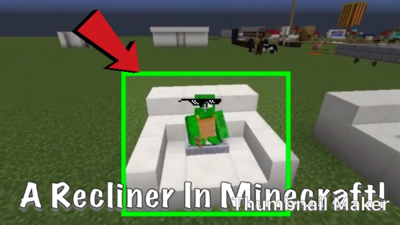 HOW TO MAKE A RECLINER IN MINECRAFT YouTube