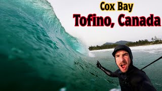 SURFING CANADA'S MOST POPULAR WAVE   COX BAY, TOFINO (RAW POV)