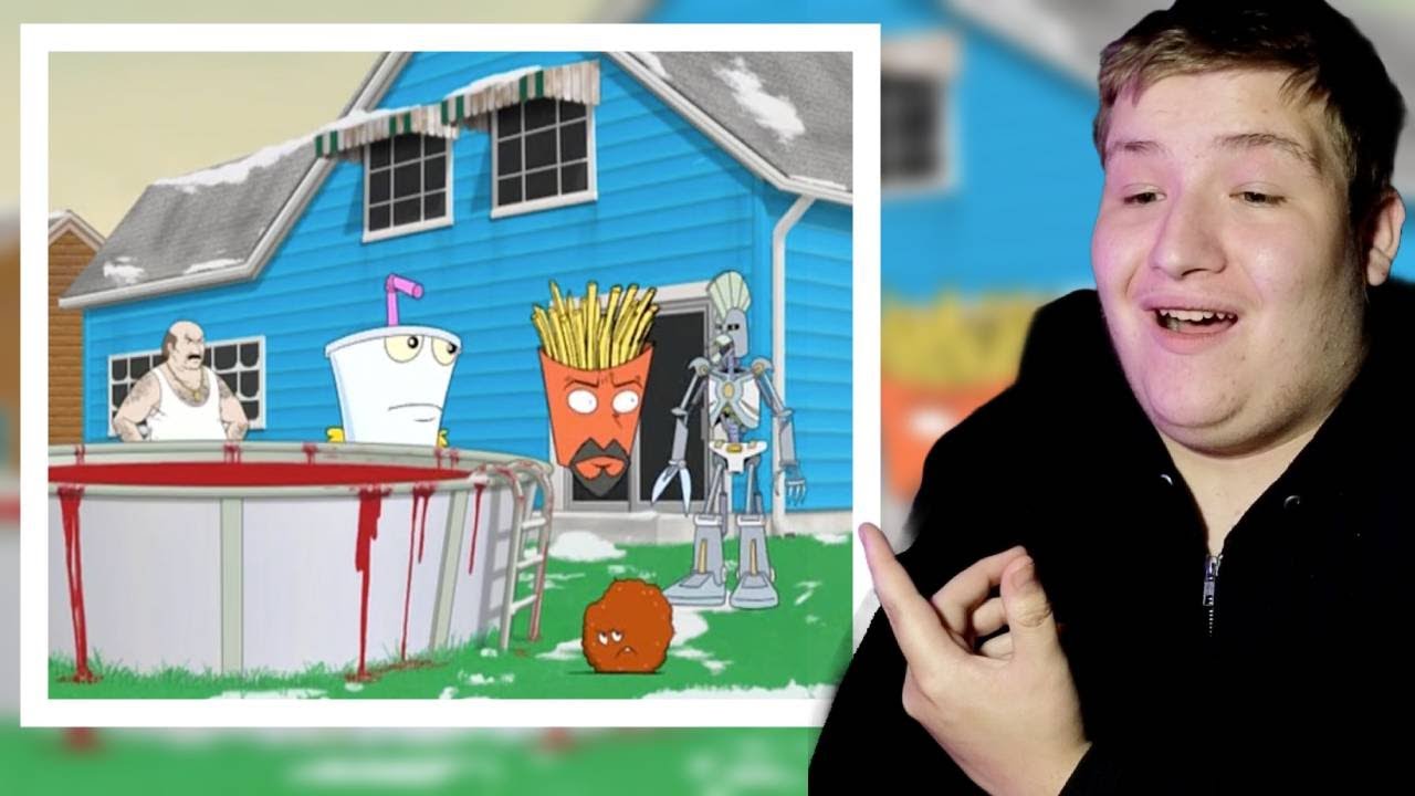 Aqua Teen Hunger Force S1 E18 Cybernetic Ghost of Christmas Past from the Future Reaction!