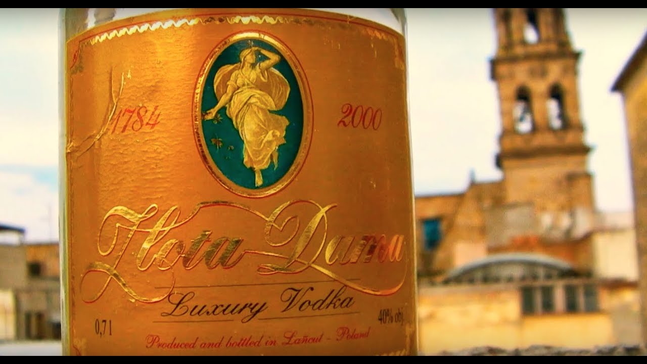 GOLD FLAKES VODKA 1999. ZLOTA DAMA VODKA. WOMAN IN GOLD. Edible Gold