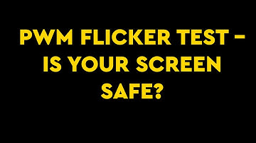 🔦 PWM Flickering Test – Check If Your Screen Flickers!