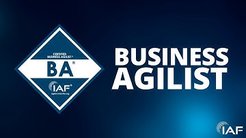 CERTIFIED BUSINESS AGILIST™ |  IAF™ | Learn Differently | Asynchronous Agile