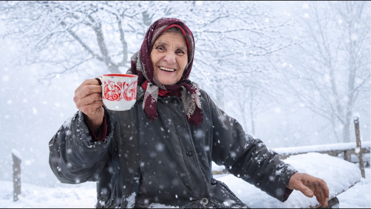The lonely and happy life of an 85-year-old grandmother in the mountains