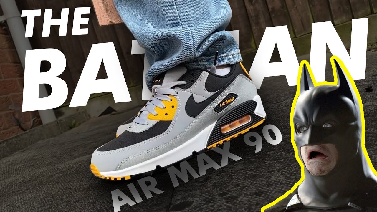 The Batman Nike Air Max 90 2022 Release - 🔥🔥 - Unboxing + On Feet -  YouTube