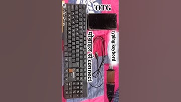 how to connect keyboard to mobile by using OTG #experiment #keyboard #otg