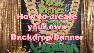How to: Create your own backdrops or banners and backdrop mock up using publisher